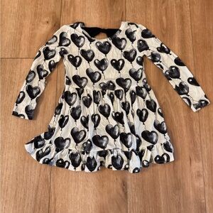 Heart Long Sleeve Bodysuit Dress
